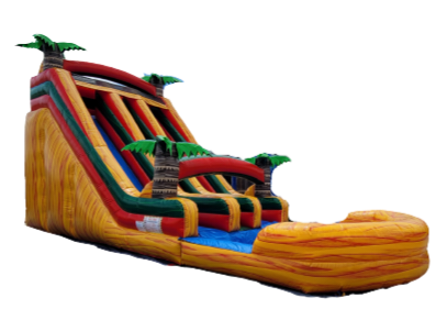 18-foot Fire double lane waterslide